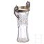 Russian Glass Flasks with Silver Mounting, Moscow, Peter...