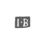 Клеймо мастера Бергстрем Иона - Ленинград - инициалы "I-B"