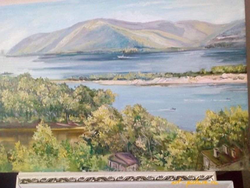 Волжский пейзаж,Царевщина Холст,масло