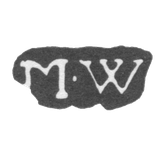 Клеймо мастера Вессель Матиас - Ленинград - инициалы "M-W"