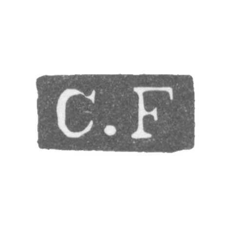Клеймо мастера Фишер Карл Христиан - Ленинград - инициалы "C.F"