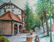 "Прогулка" акварельные карандаши 
