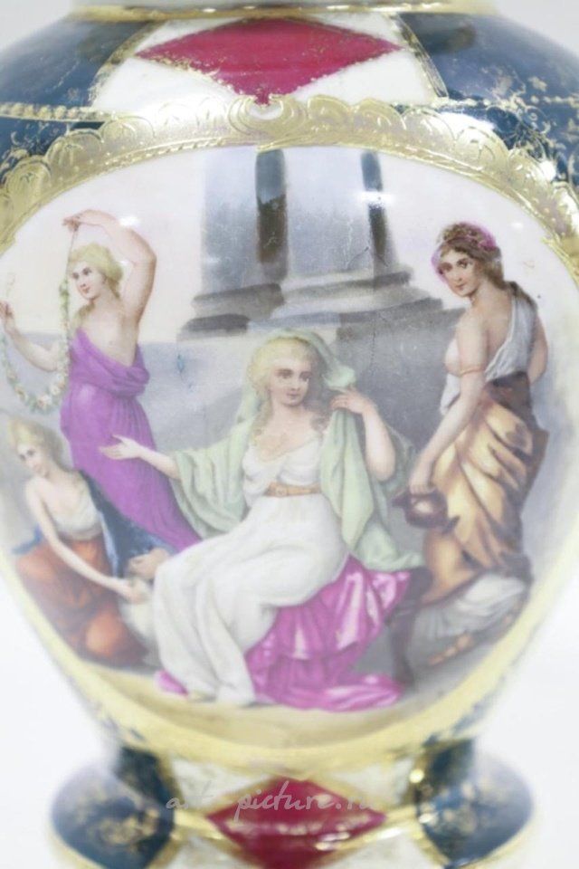 Royal Vienna , Фарфоровая пара с портретами из Королевской Вены