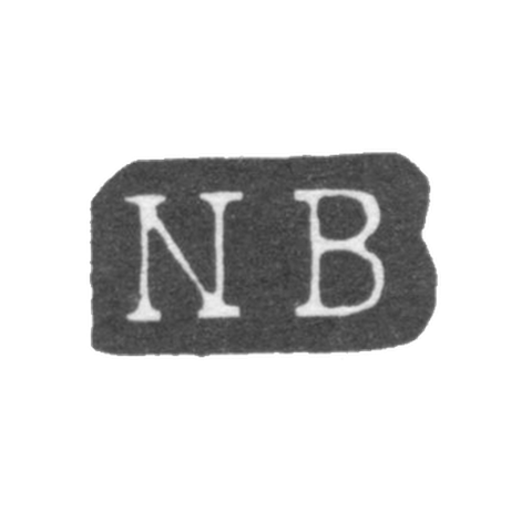 Клеймо мастера Бергквист Нильс - Ленинград - инициалы "NB"
