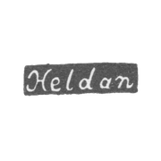 Клеймо мастера Хельдан Андерс - Ленинград - инициалы "Heldan"