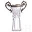 Russian Glass Flasks with Silver Mounting, Moscow, Peter...