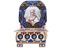 RUSSIAN 84 GILT SILVER ENAMEL SALT CELLAR THRONE
