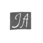 Клеймо мастера Адалаускас И. (Adalauskas I.) - Вильно - инициалы "JA" - 1806 г.