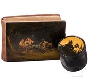 Velvet-covered photo album