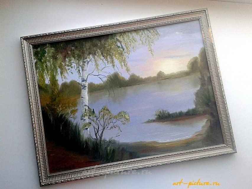 Рассветная тишина масло, холст