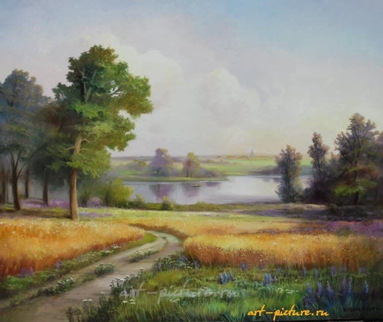 Дорога к детству Масло , холст