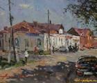 Статуэтка полдень в старом городе …