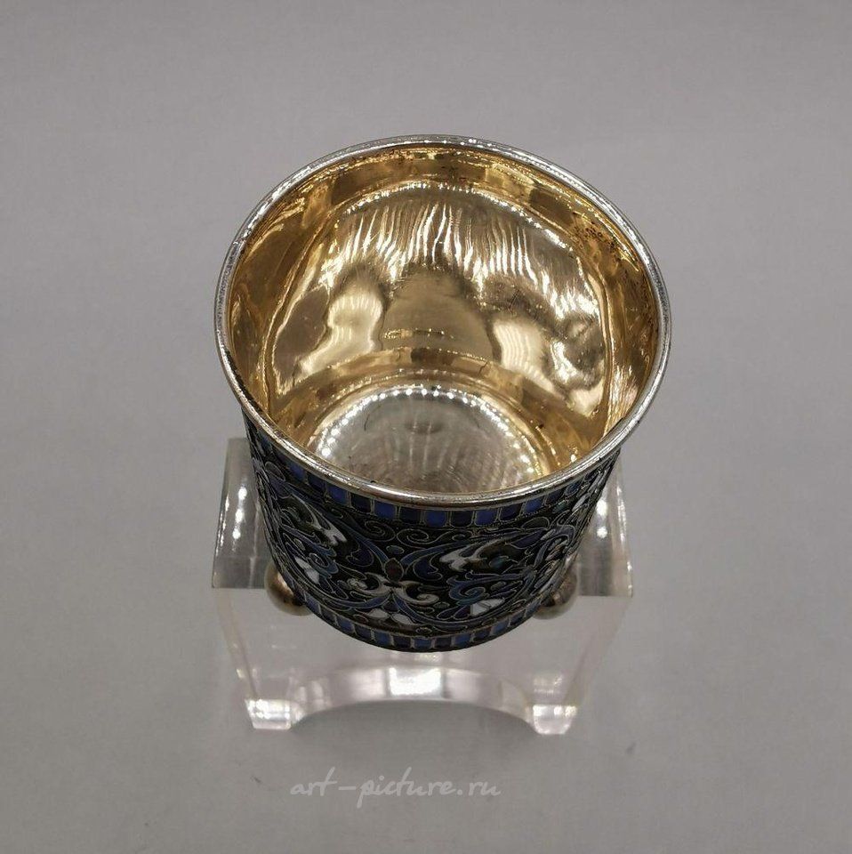 Russian silver , Russian Cloisonne Cup