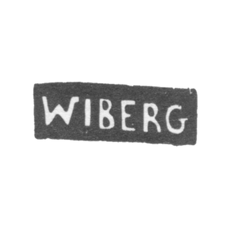 Клеймо мастера Виберг Яков - Москва - инициалы "WIBERG"