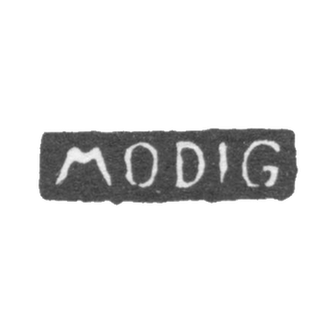 Клеймо мастера Модиг Элиас - Ленинград - инициалы "MODIG"