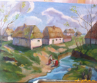 Статуэтка Утро масло,холст на карт…
