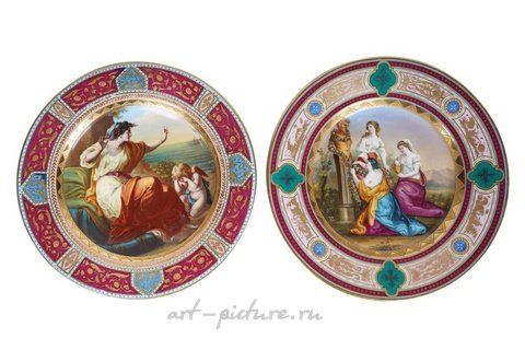 Royal Vienna, Фарфоровые рельефные плакеты с мифологическими сценами из наследия Ли Филиппа Белла