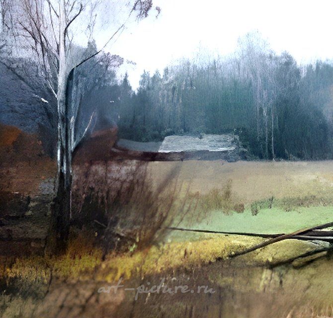 Осень. Холст, масло. 30 х 60 см.