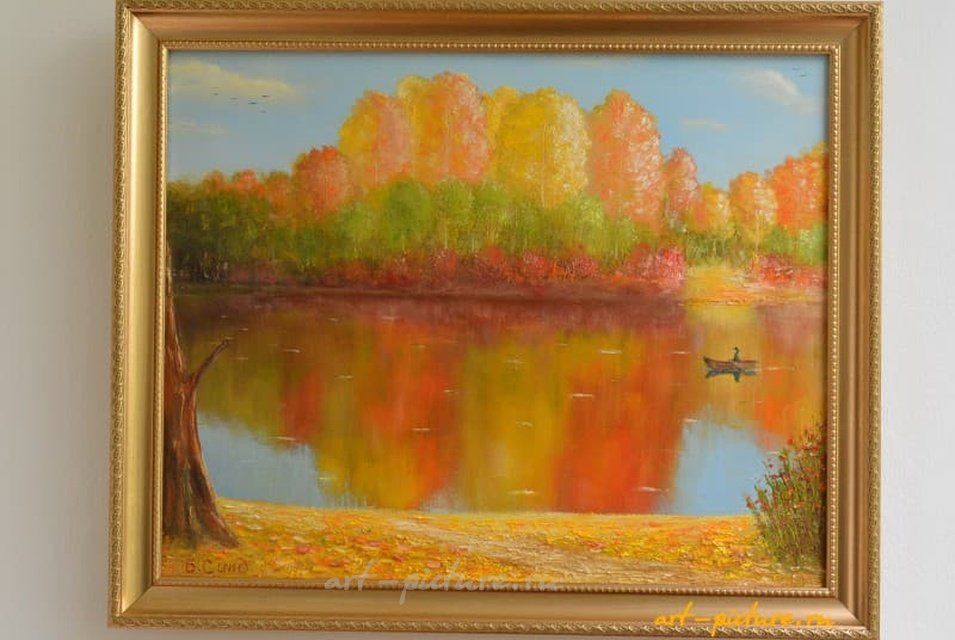 Зеркальное отражение холст масло