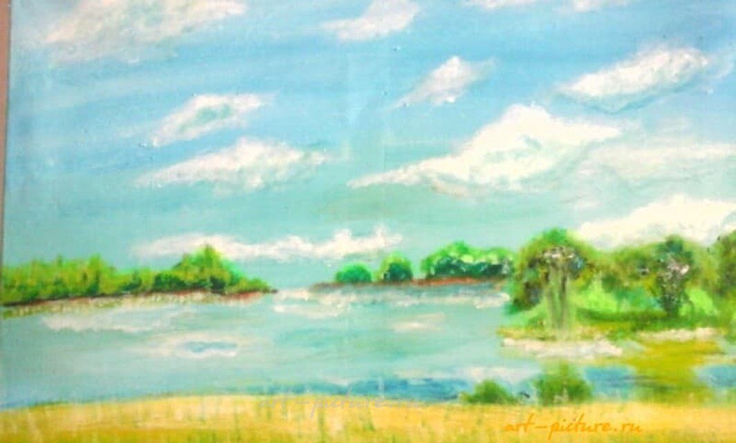 ПЕЙЗФЖ ** СОЛНЕЧНЫЙ ДЕНЬ ** ХОЛСТ.МАСЛО