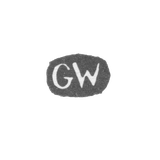 Клеймо мастера Векман Густав - Ленинград - инициалы "GW"