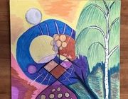 Изобилие фломастеры , оргалит 