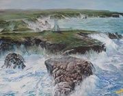 морское буйство масло, холст 