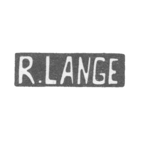 Клеймо мастера Ланге Рихард - Таллин - инициалы "R.LANGE"