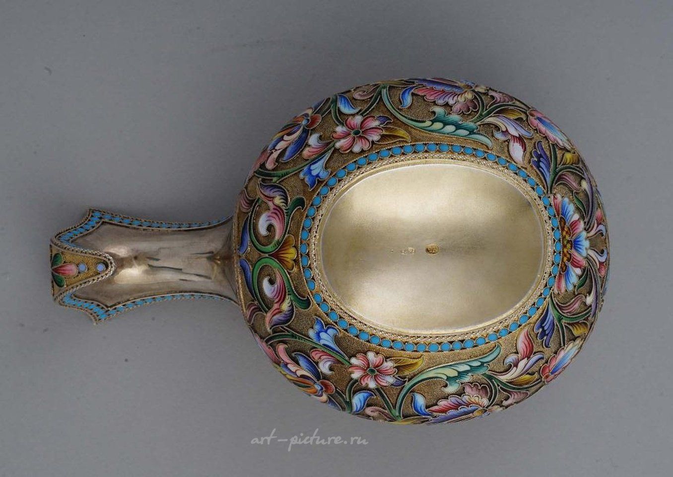 Russian silver , A RUSSIAN SILVER AND CLOISONNE ENAMEL BELT, CIRCA 1900S.