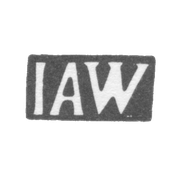 Клеймо мастера Вигрен Иоган Андреас - Хапсал - инициалы "IAW" - 1824 г.