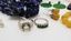 Strada watch with onyx and mother of pearl, Russian diopside...