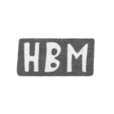 Клеймо мастера Маслов Николай Васильев - с. Красное - инициалы "НВМ" - 1898 г.