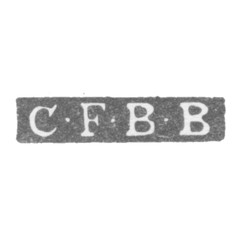Клеймо мастера Бреденберг Карл Фредерик - Ленинград - инициалы "C-F-B-B"