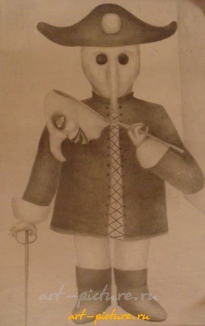 Лицо бумага,карандаш