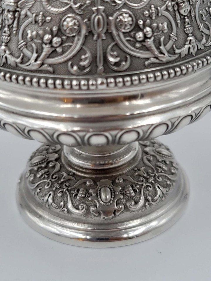 Russian silver , 19TH C. IMPERIAL RUSSIAN STERLING SILVER 84 TEA SET, 3,300 G...