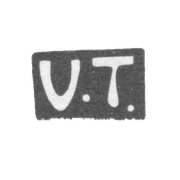 Клеймо мастера Тийдо В. - Тарту - инициалы "VT" - 1924-1940 гг.