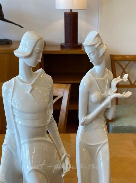 Скульптурная композиция "Принц и Принцесса" Герхард Шлипштайн Gerhard Schliepstein, Rosenthal