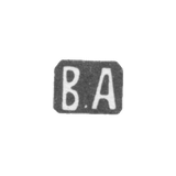 Клеймо мастера Андреев Василий Иванович - Москва - инициалы "В.А" - 1908-1917 гг.