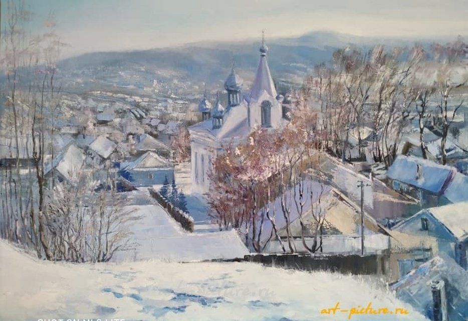 Церковь Масло, холст