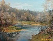 Весенний пейзаж масло,холст