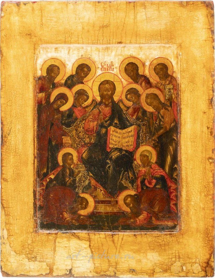 Русское серебро , Икона с изображением расширенной деисиды