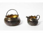 Серебряные сахарница и молочник. Россия, 1899-1908 гг.