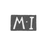 Клеймо неизвестного мастера Рязани - инициалы "MI" - 1789 г.