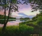 Статуэтка Островок масло, холст 