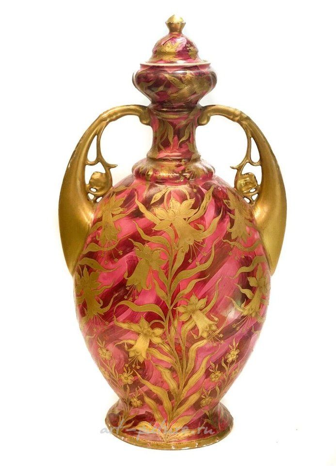 Royal Vienna , Ваза "Art Nouveau" Royal Vienna с обнаженной красавицей