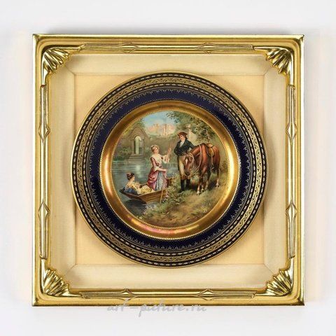 Royal Vienna, Подписанные тарелки Royal Vienna в рамках