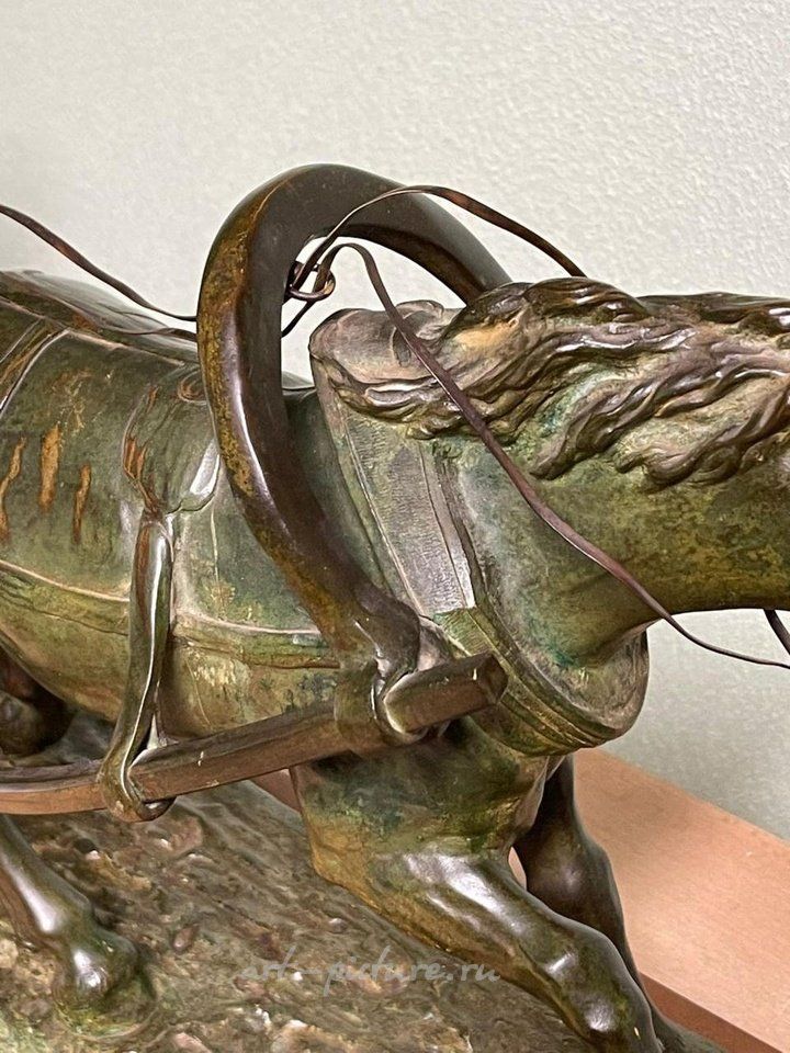 Russian silver , "HORSE" BRONZE SCULPTURE