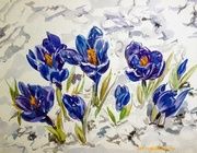 Предчувствие бумага, акварель 