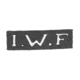 Клеймо мастера Фейербах Иоганн Вендель - Ленинград - инициалы "I.W.F"