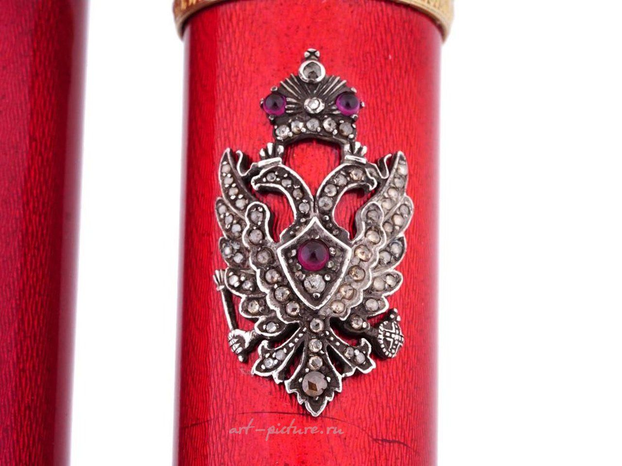 Русское серебро , Портсигар из русского позолоченного серебра.